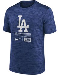 Nike - Los Angeles Dodgers Large Logo Velocity Mlb T-shirt - Lyst