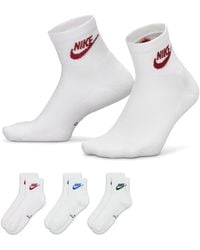 Nike - Everyday Elevated Ankle Socks (3 Pairs) - Lyst