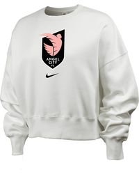 Nike - Angel City Fc Phoenix Fleece Nwsl Crew-neck Sweatshirt - Lyst