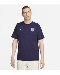 Nike - England Travel Football Short-sleeve Top Cotton - Lyst