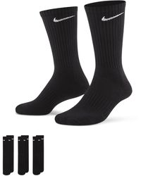 Nike - Everyday Cushioned Training Crew Socks (3 Pairs) Polyester - Lyst