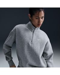 Nike - Sportswear Phoenix Fleece Oversized 1/4-Zip Long Sweatshirt - Lyst