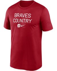 Nike - Atlanta Braves Baseball Phrase Legend Dri-fit Mlb T-shirt - Lyst