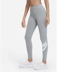 Nike - Sportswear Essential legging Met Hoge Taille En Logo - Lyst