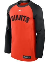 Nike - San Francisco Giants Authentic Collection Game Time Dri-Fit Mlb Pullover Crew - Lyst