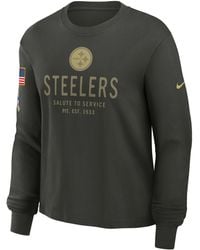Nike - Pittsburgh Steelers Salute To Service Sideline Dri-Fit Nfl Long-Sleeve T-Shirt - Lyst
