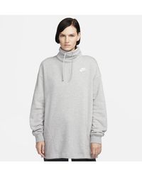 Nike - Sportswear Club Fleece Oversized Mock-neck Sweatshirt - Lyst