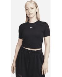 Nike - T-shirt corta slim fit sportswear essential - Lyst