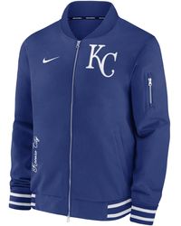 Nike - Kansas City Royals Authentic Collection Mlb Full-zip Bomber Jacket - Lyst