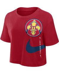 Nike - St. Louis Cardinals City Connect Dri-fit Mlb Cropped T-shirt - Lyst