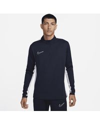 Nike - Maglia da calcio dri-fit con zip a metà lunghezza academy - Lyst