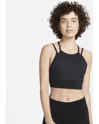 Nike - Indy Strappy Light-support Padded Ribbed Longline Sports Bra - Lyst