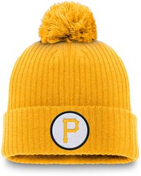 Nike - Pittsburgh Pirates Cooperstown Peak Mlb Cuffed Pom Beanie - Lyst