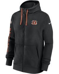 Nike - Cincinnati Bengals Sideline Team Issue Club Full Zip Hoodie - Lyst