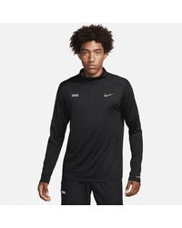 Nike - Maglia da running con zip a metà lunghezza dri-fit flash - Lyst