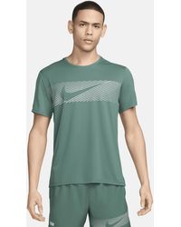 Nike - Miler Flash Dri-fit Uv Short-sleeve Running Top - Lyst