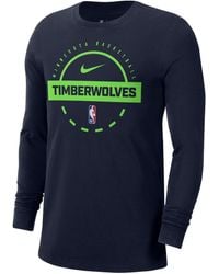 Nike - Minnesota Timberwolves Nba Practice Long-Sleeve T-Shirt - Lyst