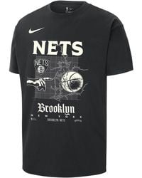 Nike - Brooklyn Nets Courtside Nba Max90 T-shirt Cotton - Lyst