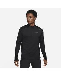 Nike - Therma-fit Repel 1/4-zip Running Top Polyester - Lyst