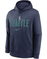 Nike - Seattle Mariners Club Slack Mlb Pullover Hoodie - Lyst