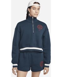 Nike - Sportswear Phoenix Fleece Heritage Oversized 1/2-zip Crop Sweatshirt - Lyst