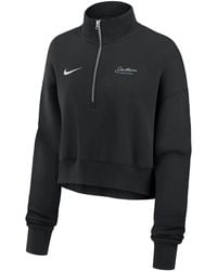 Nike - College Phoenix Fleece (Southern University And A&M College) Cropped 1/4-Zip Pullover - Lyst