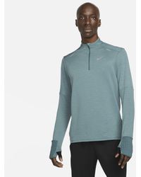 Nike Fleece Therma Sphere Element Men's Long Sleeve Half-zip Running Top in  Blue for Men - Lyst