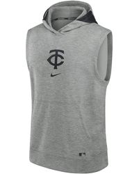 Nike - Cleveland Guardians Authentic Collection Early Work Men's Dri-fit Mlb Sleeveless Pullover Hoodie - Lyst
