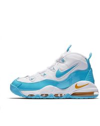 nike air more uptempo blue white