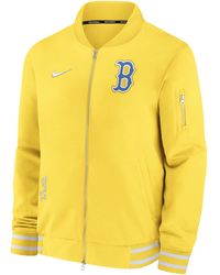 Nike - Boston Red Sox Authentic Collection City Connect Game Time Mlb Full-zip Bomber Jacket - Lyst