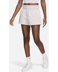 Nike - Sportswear Phoenix Fleece Shorts Met Ruimvallende Pasvorm En Hoge Taille - Lyst
