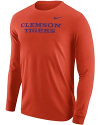 Nike - Clemson College Long-sleeve T-shirt - Lyst