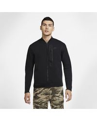 Nike Sportswear Tech Fleece Bomber Jacket in Light Bone/Black (White) for  Men - Lyst