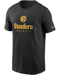 Nike Men's Dri-Fit Yard Line (NFL Pittsburgh Steelers) Polo in Black, Size: Medium | 00HT01QD7L-06S