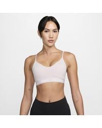 Nike - Indy Light-support Padded Adjustable Sports Bra Polyester - Lyst