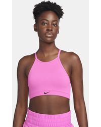 Nike - Indy Seamless Ribbed Light-support Non-padded Sports Bra - Lyst
