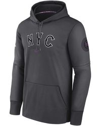 Nike - New York Mets City Connect Practice Therma Mlb Pullover Hoodie - Lyst