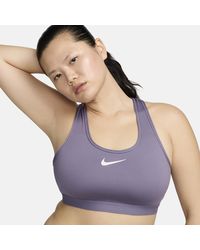 Nike - Swoosh High Support Non-padded Adjustable Sports Bra - Lyst
