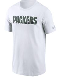 Nike - Green Bay Packers Primetime Wordmark Essential Nfl T-shirt - Lyst