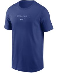 Nike - Kansas City Royals Large Logo Back Stack Mlb T-shirt - Lyst