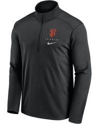 Nike - San Francisco Giants Franchise Logo Pacer Dri-fit Mlb 1/2-zip Jacket - Lyst
