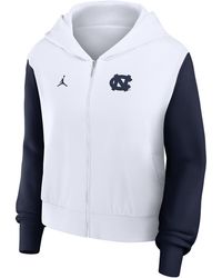 Nike - North Carolina Athletic Prep Colorblocked Script Womenâ Brand College Full-Zip Hoodie - Lyst