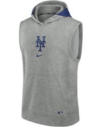 Nike - New York Mets Authentic Collection Early Work Men's Dri-fit Mlb Sleeveless Pullover Hoodie - Lyst