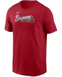 Nike - Atlanta Braves Fuse Wordmark Mlb T-shirt - Lyst