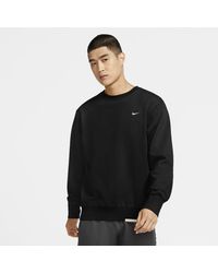 black nike round neck jumper