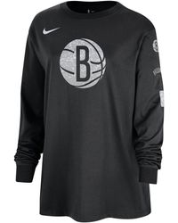 Nike - Brooklyn Nets Essential Nba Long-sleeve T-shirt Cotton - Lyst