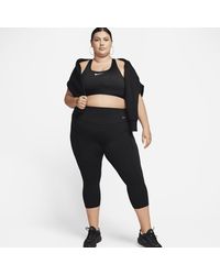 Nike - Universa Medium-support High-waisted Cropped Leggings With Pockets (plus Size) - Lyst