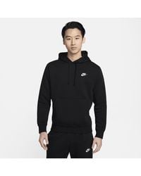 Nike - Felpa pullover con cappuccio sportswear club fleece - Lyst