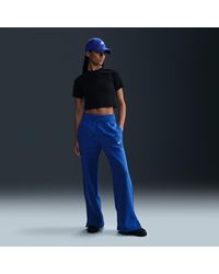 Nike - Sportswear Phoenix Fleece Joggingbroek Met Hoge Taille En Wijde Pijpen Voor - Lyst