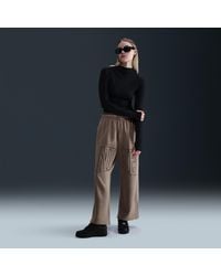 Nike - Sportswear Mid-Rise Oversized Open-Hem French Terry Pants - Lyst